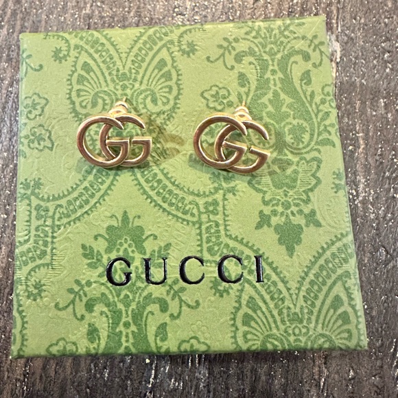Gucci Gold Stud Earrings - Picture 1 of 2